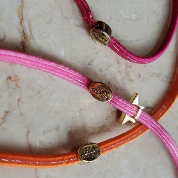 JUICY COUTURE SET OF 3 ELASTIC HEADBANDS - Picture 4 of 4